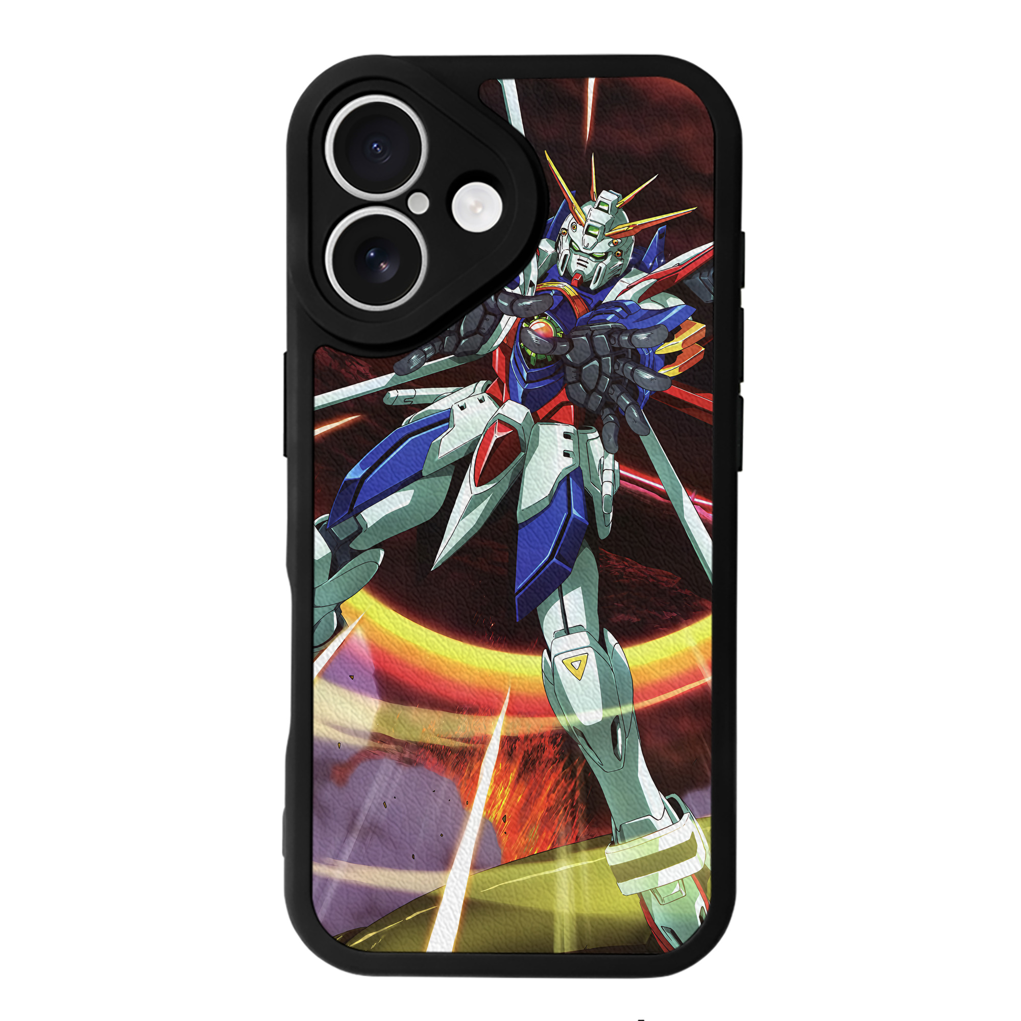（画像用） 機動戦士ガンダム Mobile Suit Gundam 【iPhone 16シリーズ対応】シリコンスマホケース（レザー調） 材質：シリコン